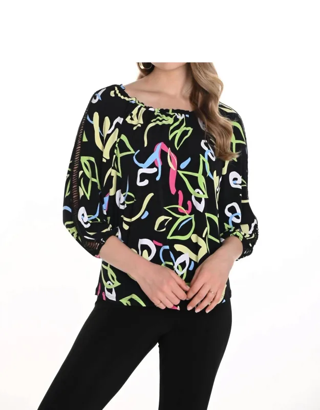 Abstract Print Top