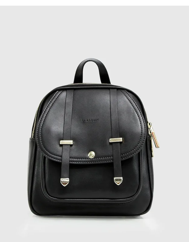 Camila Leather Backpack With Multiple Pockets And Convertible Design
