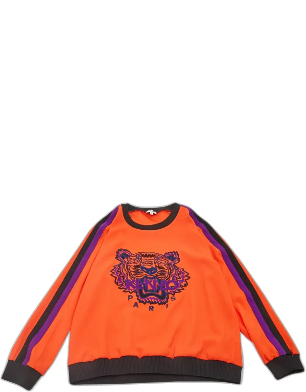 Embroidered Crepe Sweatshirt