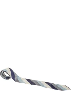 Diagonal Patterned Silk Tie