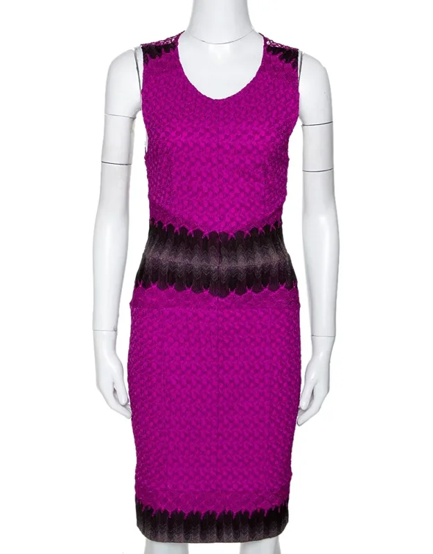 Crochet Knit Sleeveless Fitted Dress