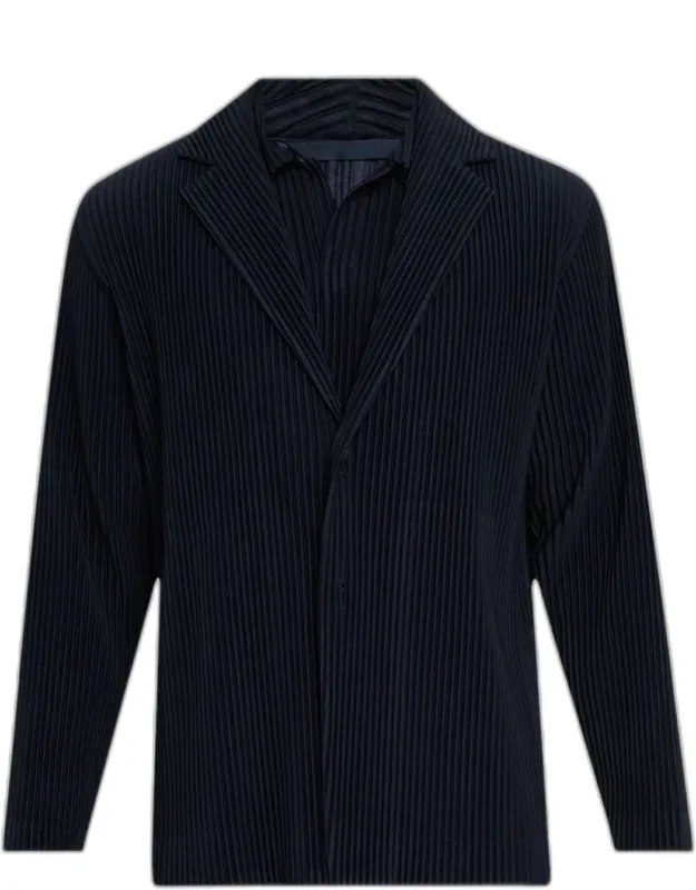 Pleated Single-breasted Sport Coat