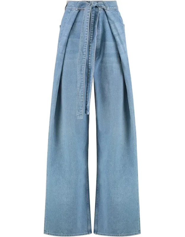 Snacks! The Fold In Funnel Wide-leg Jeans