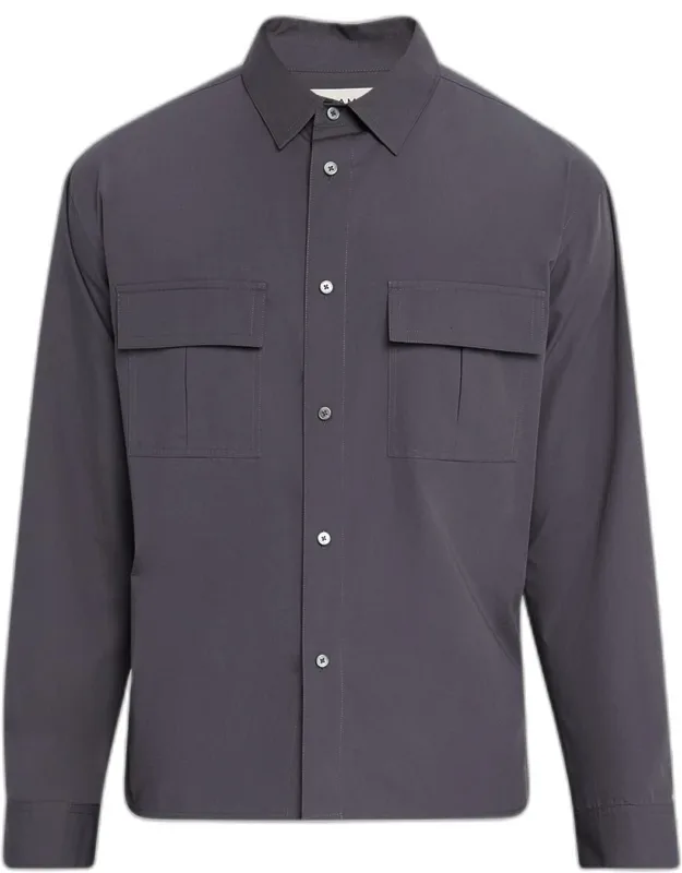 Multi-pocket Button-down Shirt