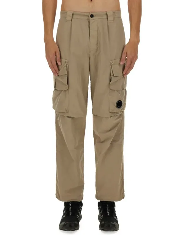 C. P. Company Cargo Pants 100% Polyamide Model Is 190 Cm Tall