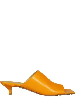 Stretch Leather Mules