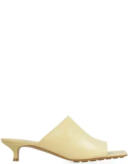 Stretch Leather Mules