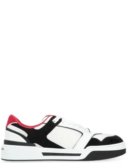 New Roma Low-top Sneakers With Suede And Leather Inserts