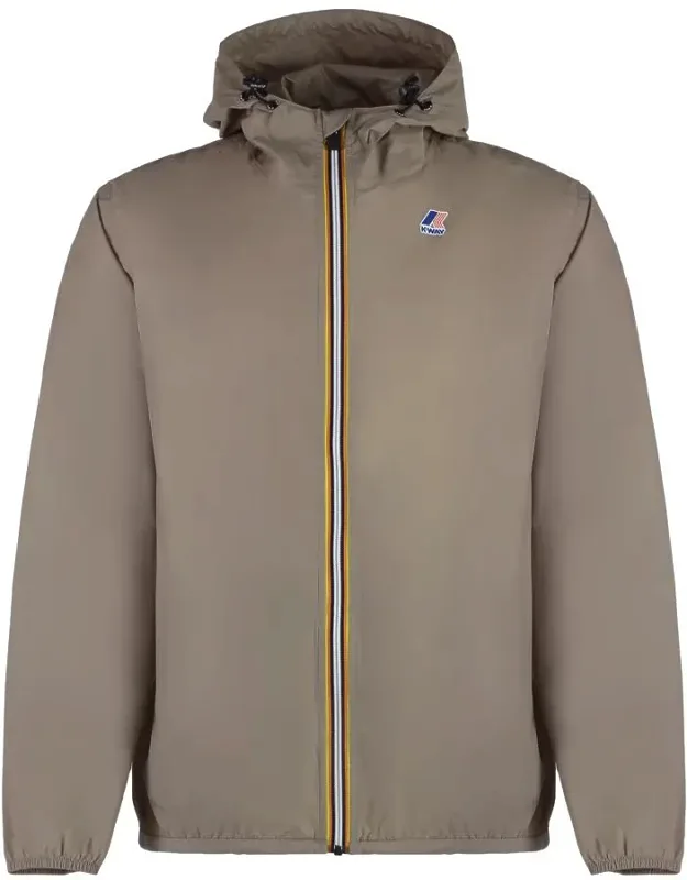 K-way Claude Hooded Jacket With Packable Design And Adjustable Drawstring Hem
