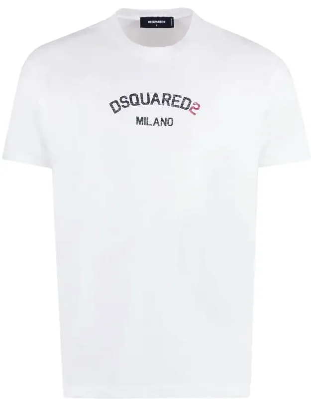 T-shirt With Contrasting Logo Print