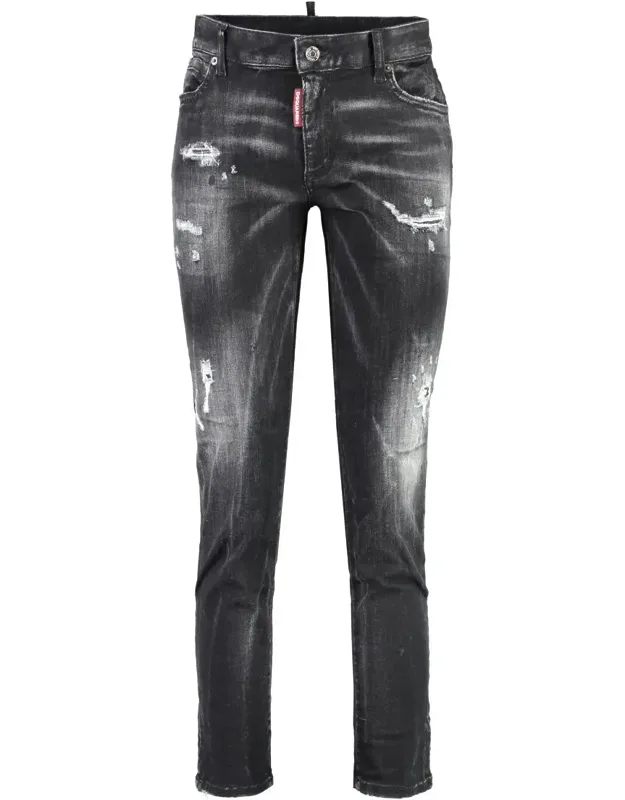 Twiggy Stretch Cotton Cropped Jeans