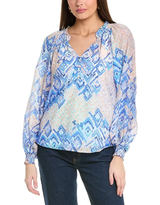 Lyla Silk-blend Top