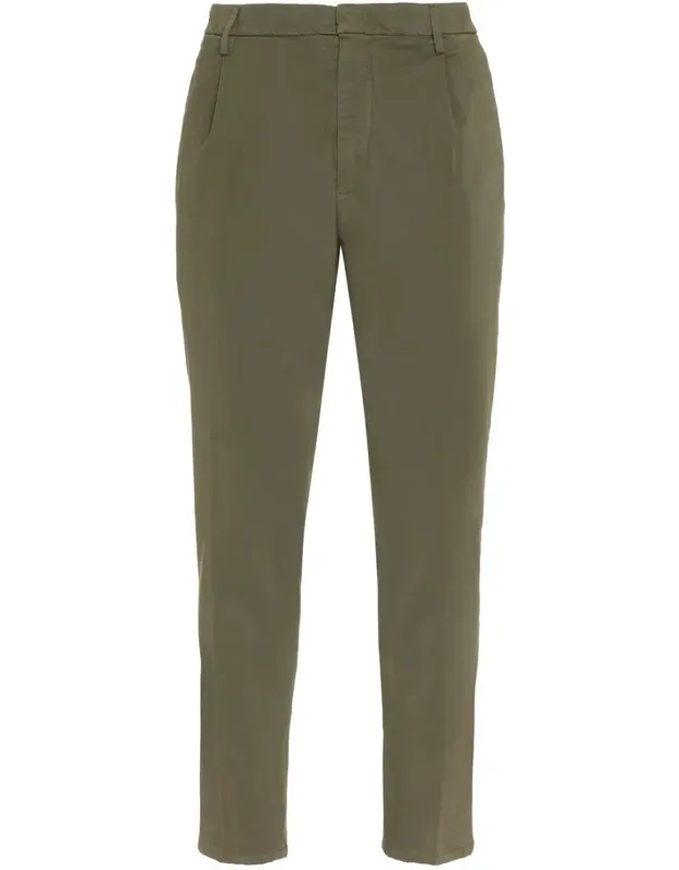 Tyler Cotton Trousers With Belt Loops And 2% Elastane