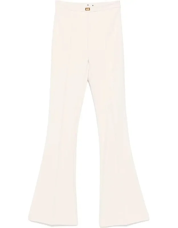 Butter Flared Trousers With Logo