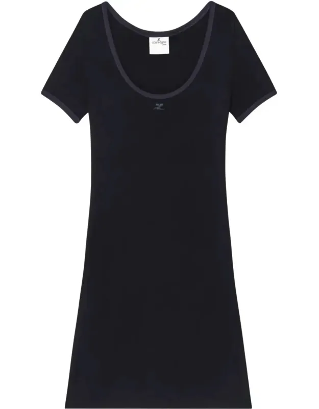 Holistic Contrast Mini Dress