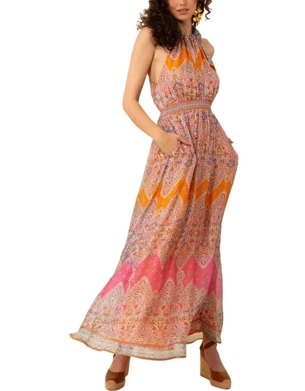 Hale Bob Vera Dress - Silk-blend, Vibrant Hue