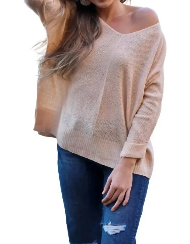 Flowing V-neck Sweater
