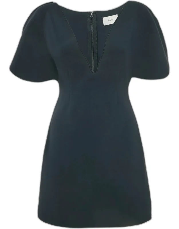 Crepe Mini Dress