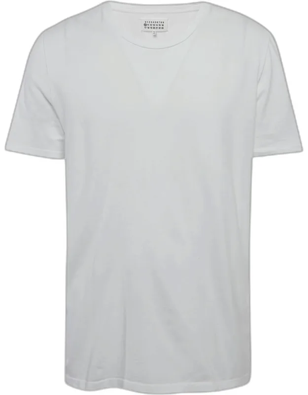 Jersey Crewneck T-shirt With Deconstructed Detailing
