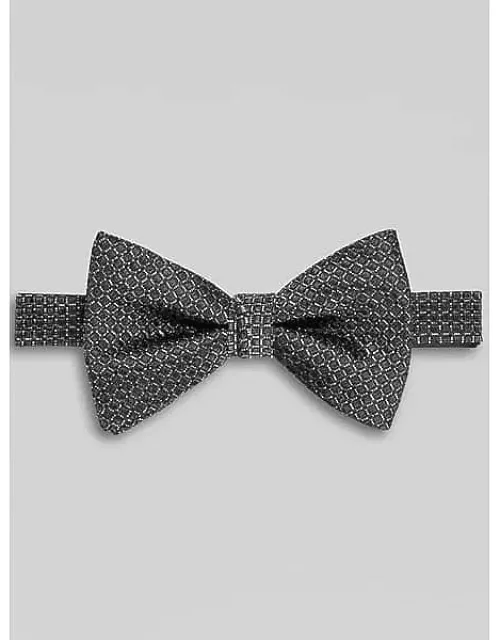 Metallic Check Big Bow Tie