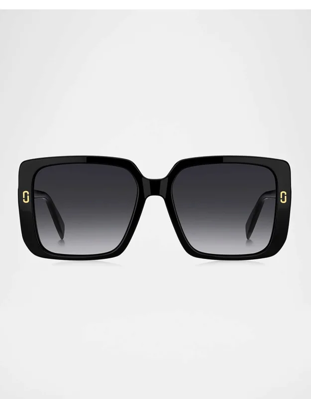 1121s Acetate Square Sunglasses With Gradient Lenses And 100% Uva/uvb Protection