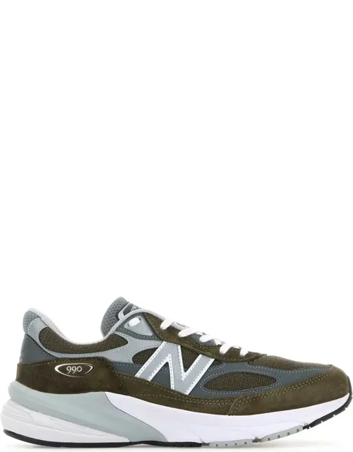Multicolor Mesh And Suede 990v6 Sneakers