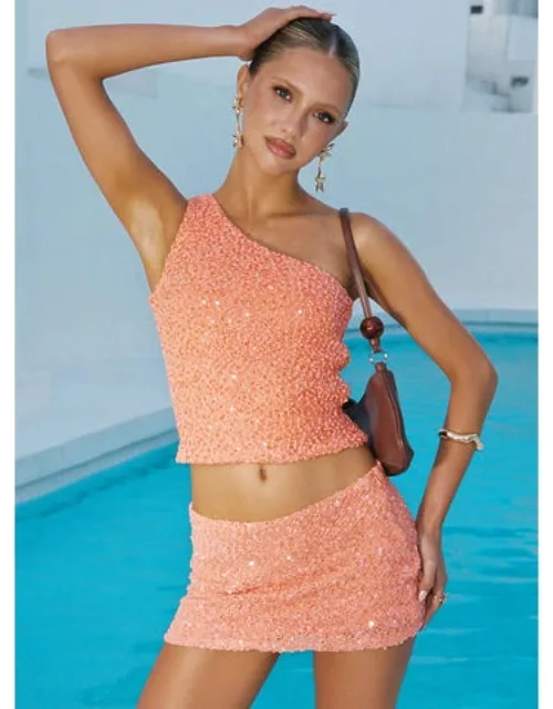 Sequin Mini Skirt