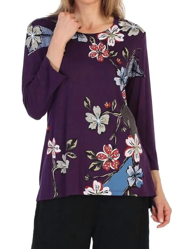 Tree Story Modal Floral Print Top