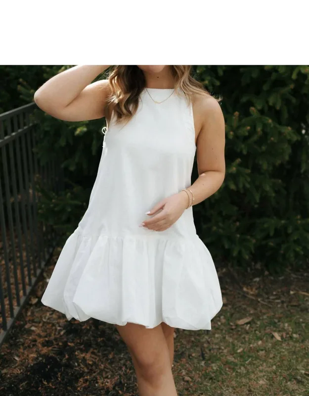 Mini Bubble Hem Dress