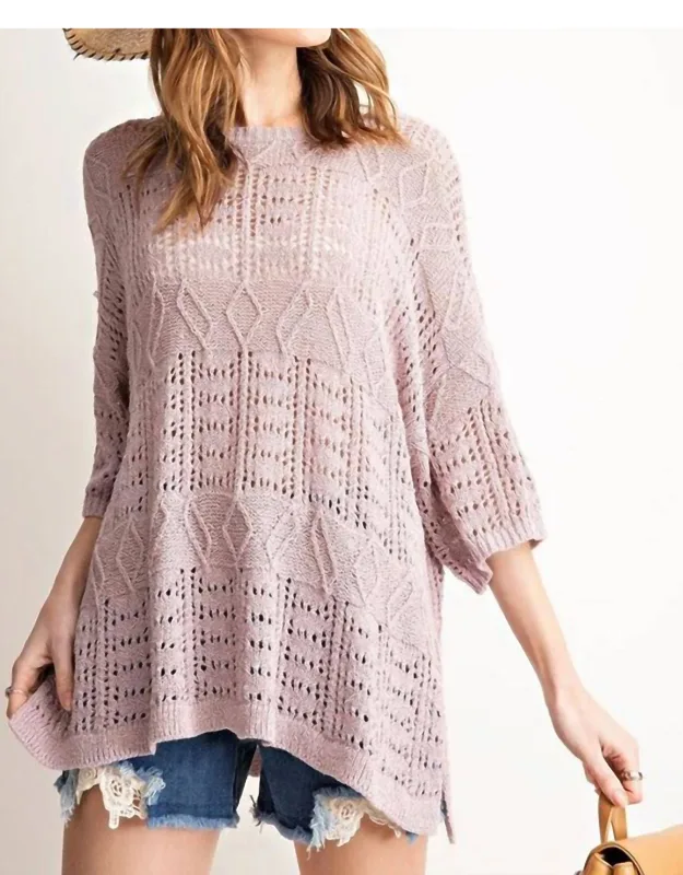 Light Sweater Knit Top