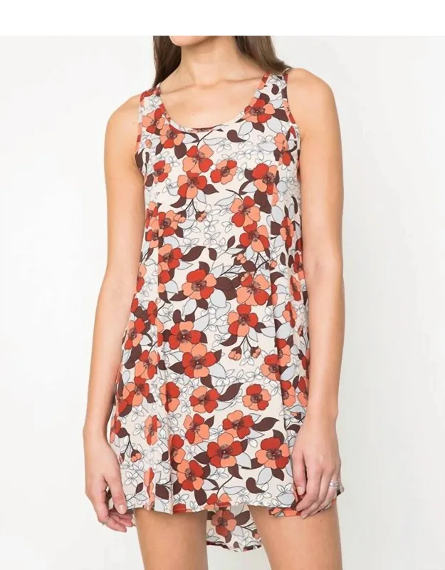 Floral Sleeveless Shift Dress
