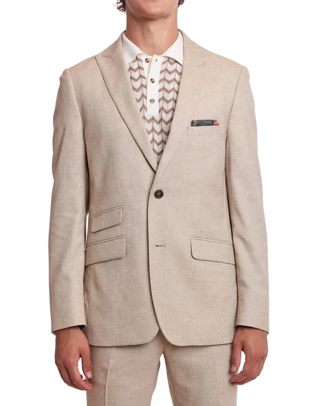 Ashton Slim Fit Linen-blend Jacket