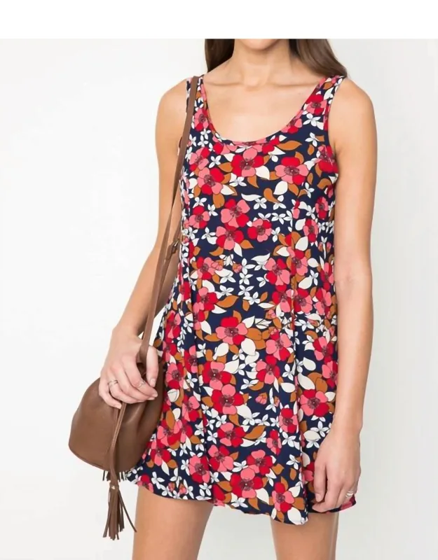 Floral Sleeveless Shift Dress