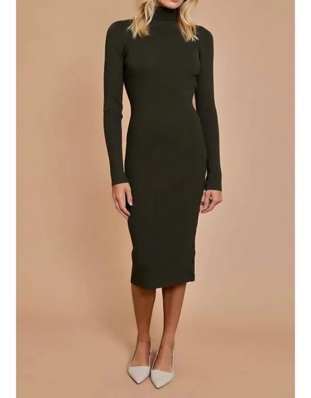 Turtleneck Sweater Dress