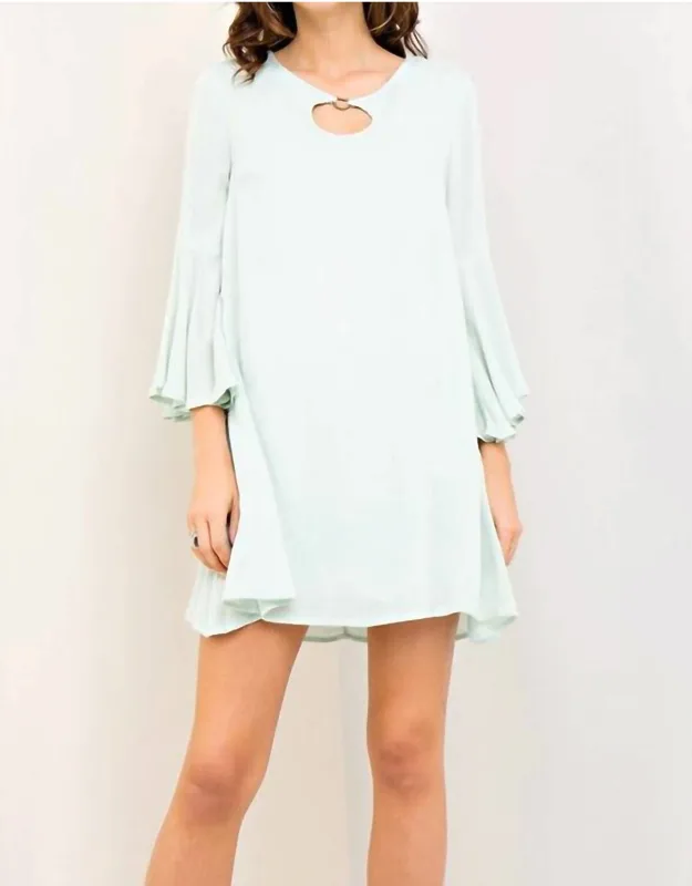 Crochet Back Mini Dress
