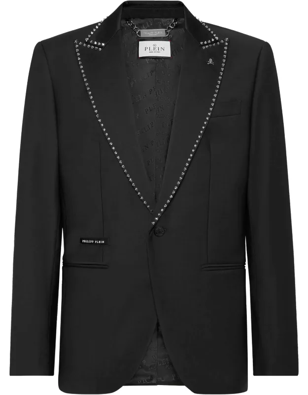 Wool/satin Blazer
