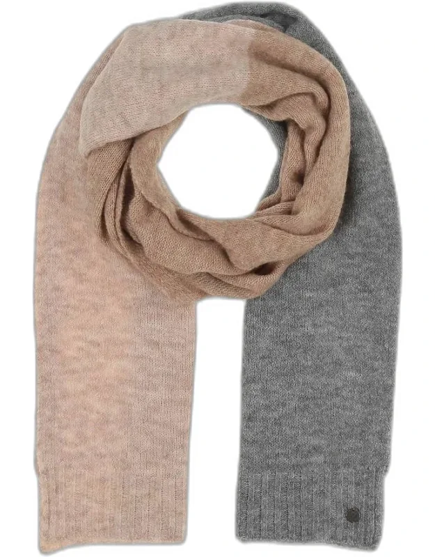 Knitted Scarf With Block Stripes
