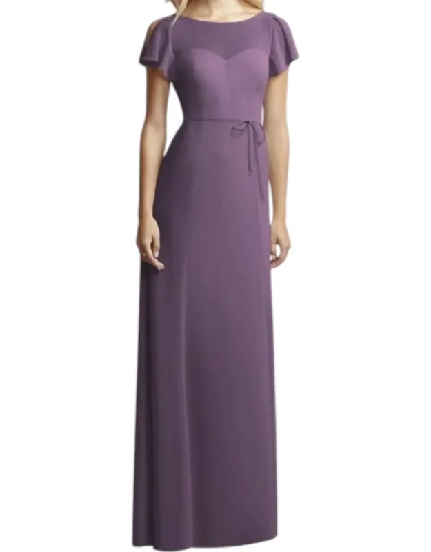 Flutter Sleeve Illusion Dress