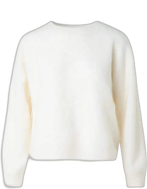Brushed Cashmere Crewneck Sweater