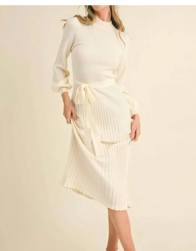 The Annabelle Midi Length Sweater Dress