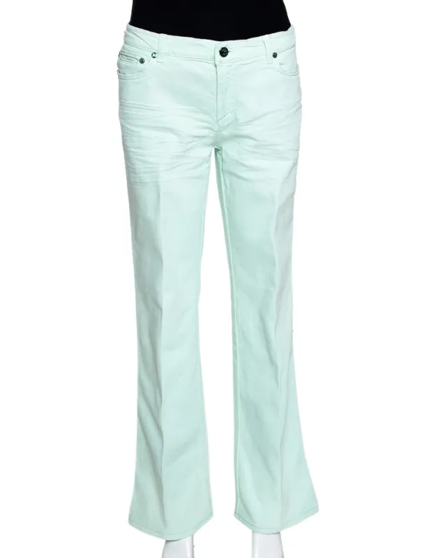 Light Denim Straight Leg Jeans