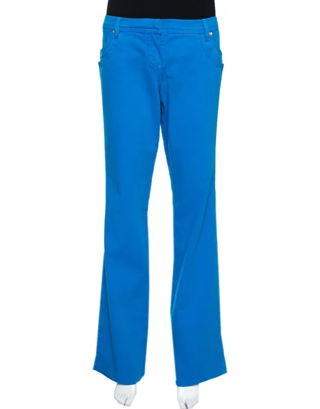 Stretch Cotton Straight Leg Jeans