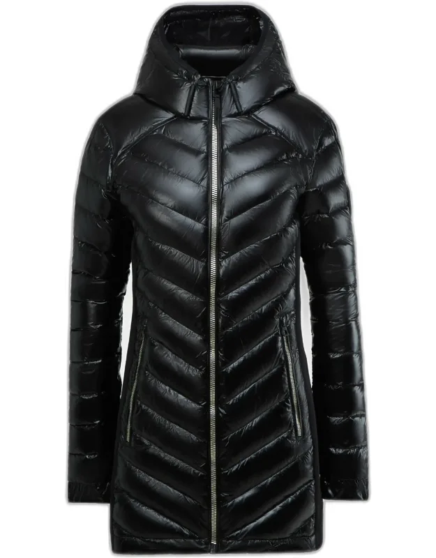 Cosette Glossy Quilted Light Down Jacket