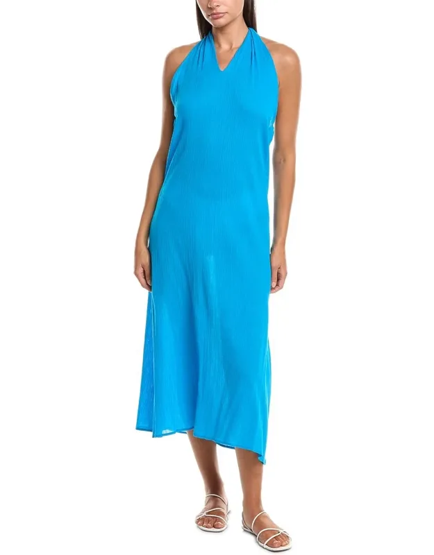 Gauze Maxi Halter Dress