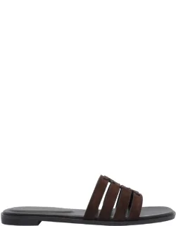 Ines Cage Slide, Suede Model