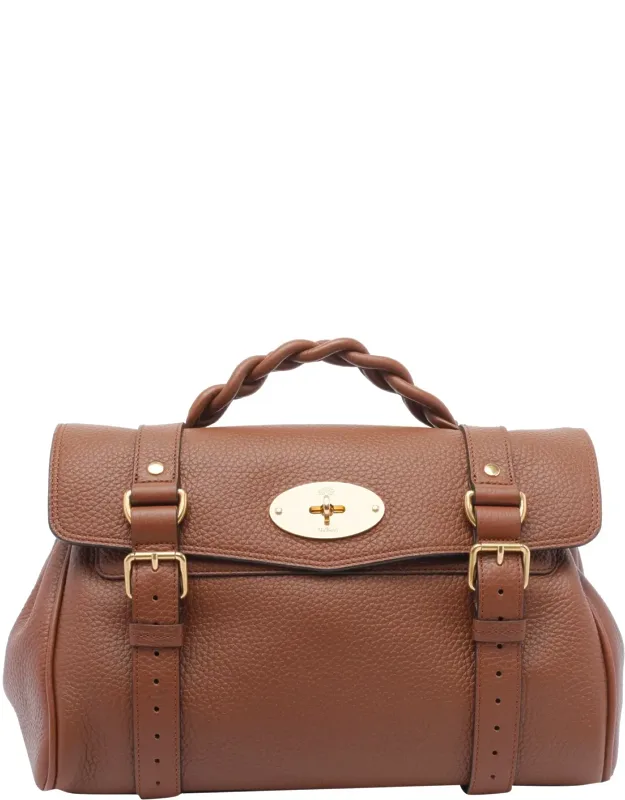 Mulberry Bag With Turn-lock Closure And Adjustable Shoulder Strap