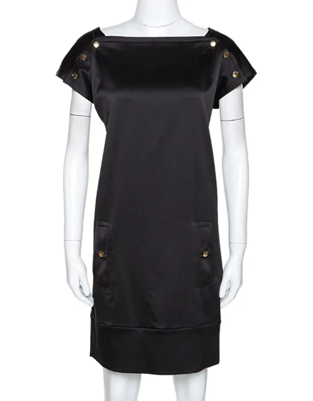 Textured Silk Shift Dress