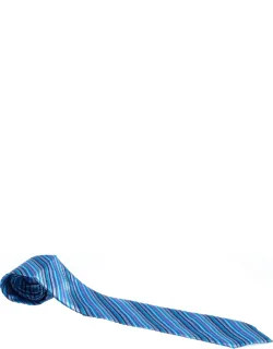 Diagonal Striped Silk Tie