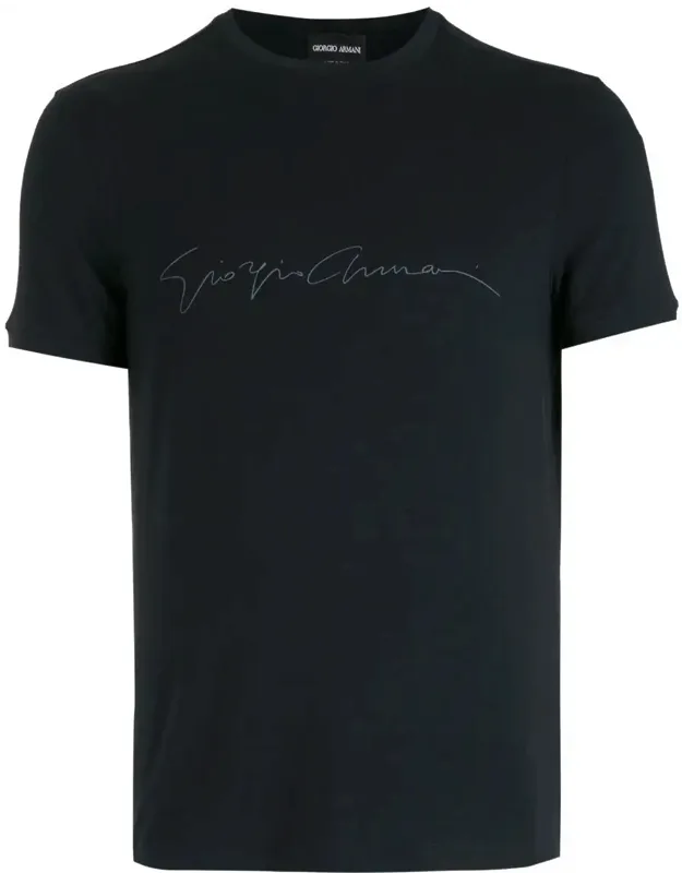 Asv Stretch-viscose T-shirt With Signature Logo