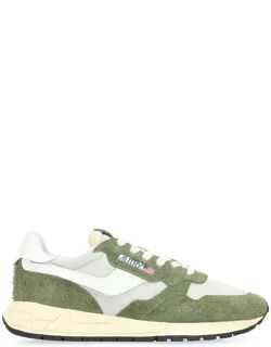 Autry Reelwind Low-top Sneakers With Contrasting Leather Heel Insert And Suede Details